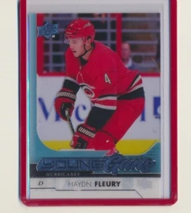 2017-18 Upper Deck Series 1 Clear Cut Young Guns 236 Haydn Fleury Hurricanes - Picture 1 of 1