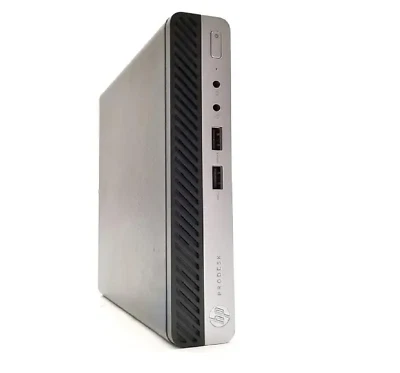 HP ProDesk 400G3 Mini Computer Intel i3-7100T CPU 32GB Ram 2TB SSD Windows 11 - Image 1 of 4