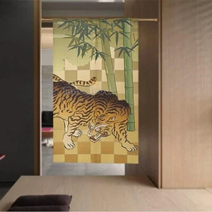 Bamboo Tora Tiger  Doorway Curtain Room Divider for Door Pub Hanging Decorate - Picture 1 of 5