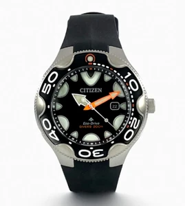 Citizen Promaster Orca Dive Black Dial Watch BN0230-04E Polyurethane Band - Picture 1 of 7