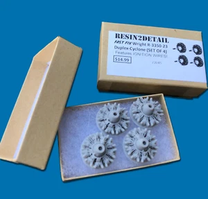 1/72 FAST FIX Set of 4 Wright 3350-23 DUPLEX CYCLONE Radial Engine Fronts 72045 - Picture 1 of 1