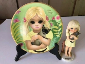 Margaret Keane limited Edition My Kitty Plate and Figurine - Bild 1 von 6