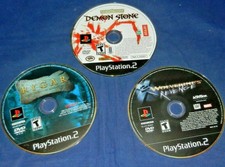 Lot of 3 PS2;Forgotten Realms Demon Stone,Rygar Legend. Adv, Wolverine's Revenge