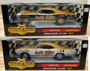 Juego de 2 ERTL American Muscle 1966 Pontiac GTO GeeTO Tiger 1:18 Diecast Nuevo en caja - Imagen 1 de 3