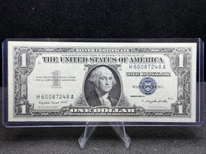 1957 *A* 1 DOLLAR SILVER CERTIFICATE *NICE UNC NOTE* - FREE SHIP! Z80 - Picture 1 of 2