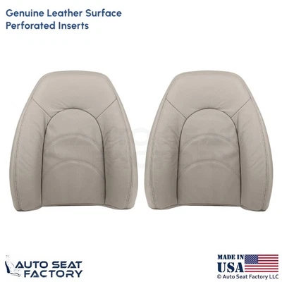 Cubiertas de asiento delanteras Nimbus de cuero genuino para Jaguar XKR XK8 2000-2002 Foto 1 de 4