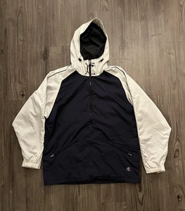 Burton Snowboards BioLight Half Zip Hooded Drawstring Size Medium Blue - Picture 1 of 11