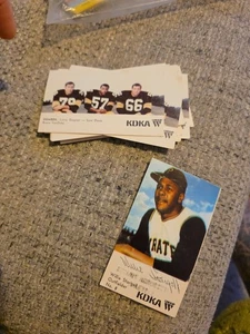 Larry Gagner RC Sam Davis RC Bruce Van Dyke RC Guards 1968 KDKA Steelers. Lot - Bild 1 von 10