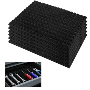 6PCS Tool Box Liner, Trap Mat Universal Tool Drawer Organizer, Non Slip 1 inc... - Picture 1 of 6