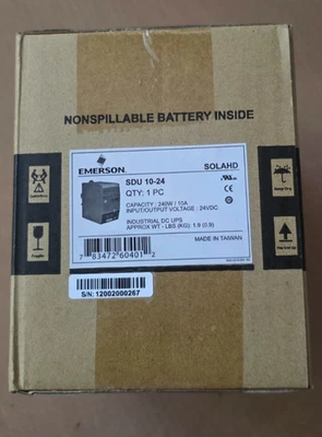 Brand New Emerson SOLA SDU  10-24 240W/10A Industrial DC UPS - image 1 of 4
