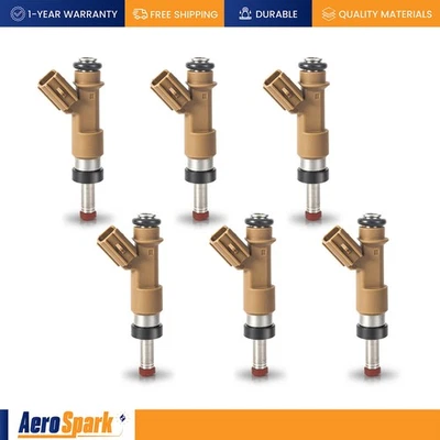 6 inyectores de combustible para Toyota Tundra 2012-2014 4,0 L V6 reemplazo FJ1087 2320939215 Foto 1 de 4