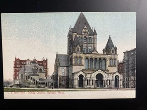 Trinity Church Boston Massachusetts Historical Downtown UNP VTG Postcard - Picture 1 of 2