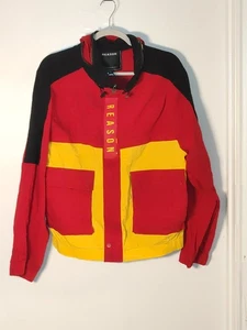 Reason Men's Soho Size Medium Utility Gorpcore Outdoor Zip Up Jacket Hooded NWT - Picture 1 of 8