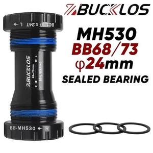 Bottom Bracket 68/73mm MTB Road Bike Aluminum Bearing Threaded For Shimano Crank - Picture 1 of 5
