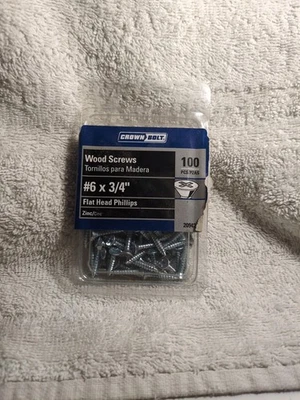 Tornillos para madera Crown Bolt número 6 × 3/4" 92 PIEZAS NO 100 Foto 1 de 4