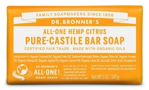 Dr Bronner Org Citrus Soap Bar 140g - Picture 1 of 1
