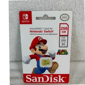 SanDisk 256GB MicroSDXC Card for Nintendo Switch Super Mario Memory - Picture 1 of 2