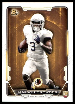 Jamison Crowder 2015 Bowman #86 Redskins NFL READ FREE SHIPPING AutographDen - Image 1 of 2