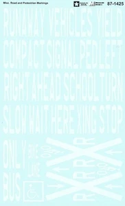 Calcomanías HO 1:87 microescala 87-1425 varias Marcas de carretera y peatones - Imagen 1 de 1