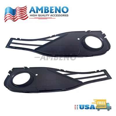 2x Front Bumper Fog Light Bezels For 2014-2020 BMW 428i 435i 430i 440i New - Imagem 1 de 4