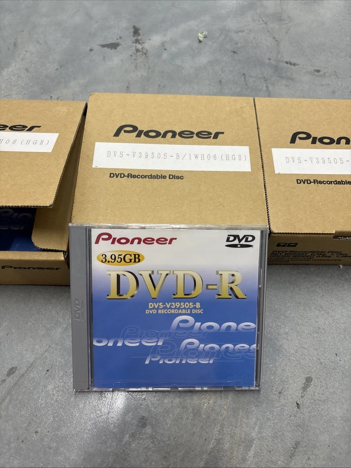 (1) DVS-V3950S-B Pioneer DVD-R disco de criação gravável 3,95GB NOVA versão 1.0 - Imagem 1 de 1
