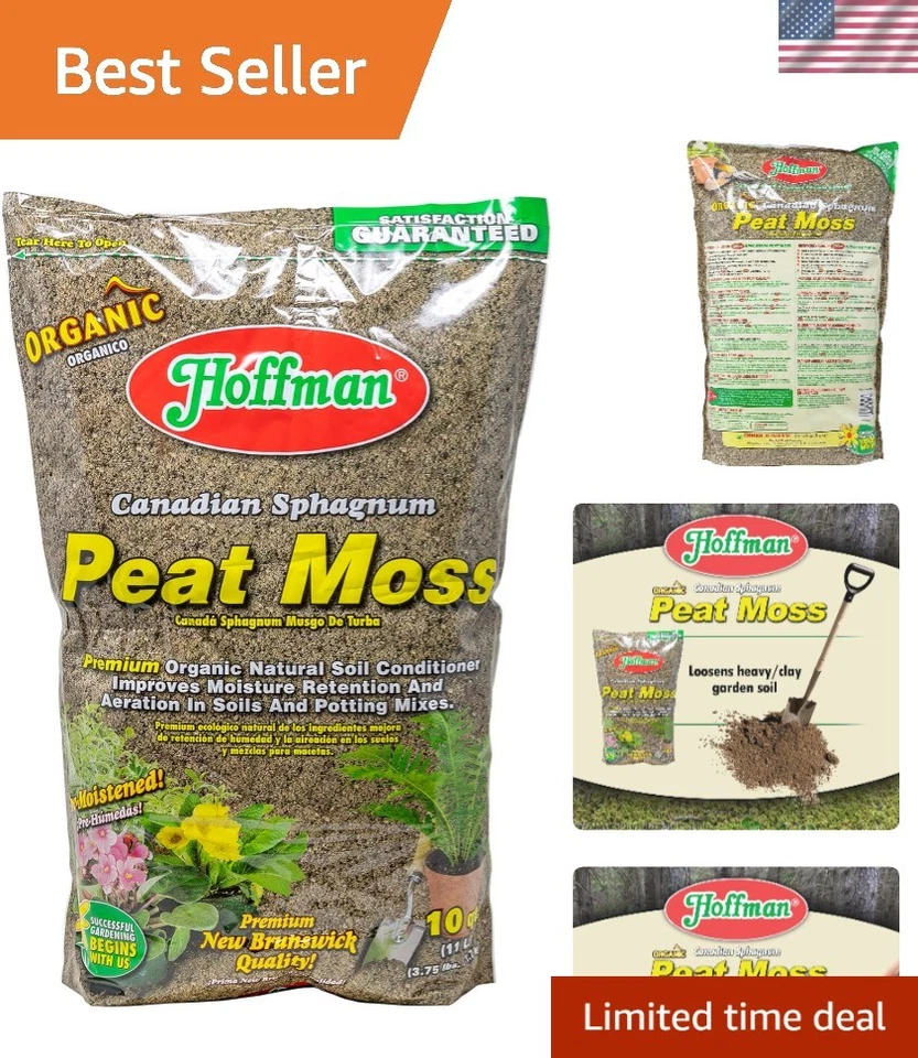 Hoffman 15503 Canadian Sphagnum Peat Moss 10 Quarts