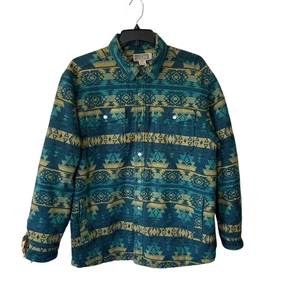Duluth Trading Co. Tucson Jac Aztec Relaxed Fit gefütterte Druckknopfjacke Herren Large - Bild 1 von 12