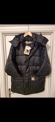 Carhartt WIP Milton Padded Parka Jacket Thick Winter Puffer Coat - Image 1 of 4