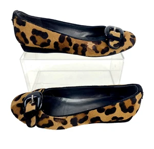 Stuart Weitzman flache Ballerinas Schuhe 7 M Wadenhaar Halbschuhe Slipper LKNU 37,5 Mocs - Bild 1 von 8