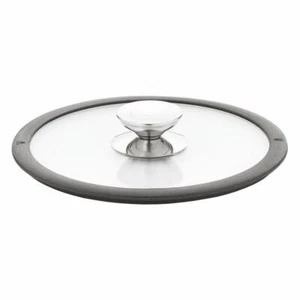 Berndes Glass Lid Special Glass Pan Lid Silicone Ring Black Ø 16 cm - Picture 1 of 1