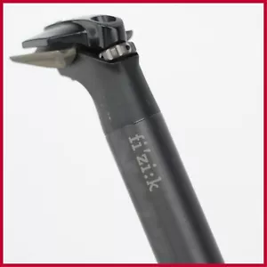NOS FIZIK CYRANO CARBON SEATPOST 31.6 mm 330 mm VINTAGE OLD ROAD BIKE BLACK - Picture 1 of 9