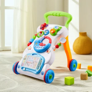 Infant Push Along Walker Cars First Steps Along Toddlers With Music And Lights - Picture 1 of 6