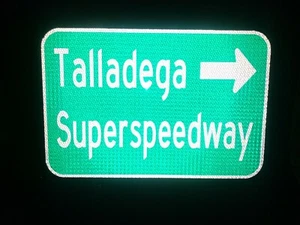 Talladega Superspeedway Route Straßenschild 18"x12", Alabama, NASCAR, DEGA, Racing - Bild 1 von 12