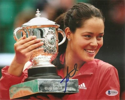 Ana Ivanovic сексуальный французский открытый теннис подписанный авто 8 x 10 фото Beckett BAS COA - Изображение 1 из 2