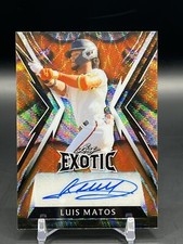 2023 Leaf Exotic Luis Matos Clown Fish Prismatic Autograph /3 Giants Rookie Auto