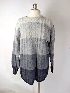 Portraits by Northern isles Women 100% Wool Multi-color Classic Sweater Size L - Picture 1 of 5