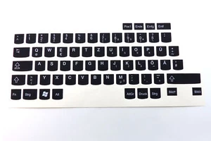 Qualitäts Tastaturaufkleber - Deutsch - Ersatzschlüssel QWERTZ | Lenovo ThinkPad - Picture 1 of 3