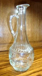 Vintage Mid-Century Starburst Pressglas Schnaps Karaffe mit Griff Bargeschirr 759 - Bild 1 von 4