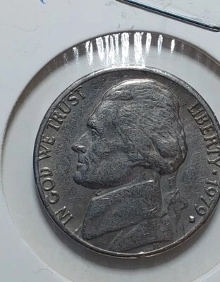 1979 Jefferson Nickel Error- Filled In D Mint Mark - Image 1 of 2