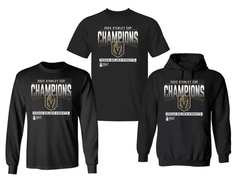 Vegas Golden Knights 2023 Stanley Cup Champions Celebration T-Shirt - Black #3 Cover