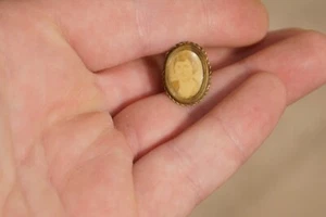 Antique Photo Cuff Link Mourning or Other Woman Wife - Picture 1 of 6