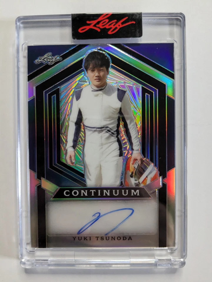 YUKI TSUNODA Auto 2023 Leaf CONTINUUM Online Exclusive Racing Autograph # 6/28 - Image 1 of 2