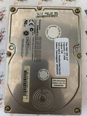 Hard Disk Usato IDE 3,5" 17,3gb QUANTUM FIREBALL LCT 08 LA17A011 REV 01-A - Immagine 1 di 4