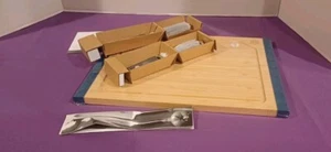 10017 new princess house bamboo cutting board set kit - Picture 1 of 22