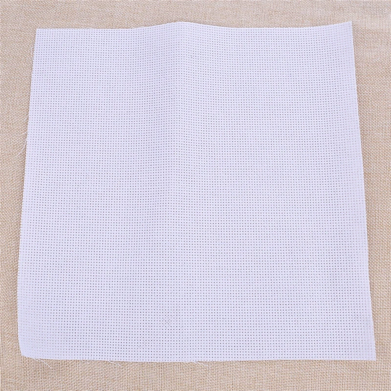 White Cotton 11CT Aida Cloth Cross Stitch Fabric Use for Embroidery Accessory - Image 1 of 2