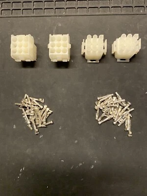 9 Pin Molex Connector Kit, 2 Sets, 14-20 AWG .084 Pins Arcade Pinball