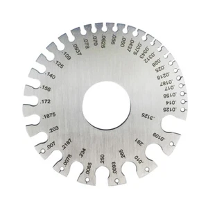 Round Wire Gauge Measuring Tool Thickness Diameter Gage SWG Sheet Metal Gauge - Picture 1 of 3