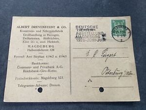 Brief Werbung Magdeburg Konserven Und Nährmittelfabrik Drevenstedt 1926