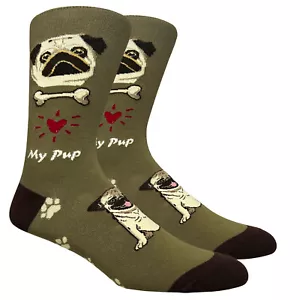 PUG Hundesocken Spaß Neuheit Kleid Freizeit Unisex SOX FineFit Einheitsgröße - Bild 1 von 9