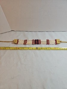 VINTAGE NATIVE AMERICAN HAND MADE CHOKER NECKLACE VERY NICE * - Picture 1 of 13